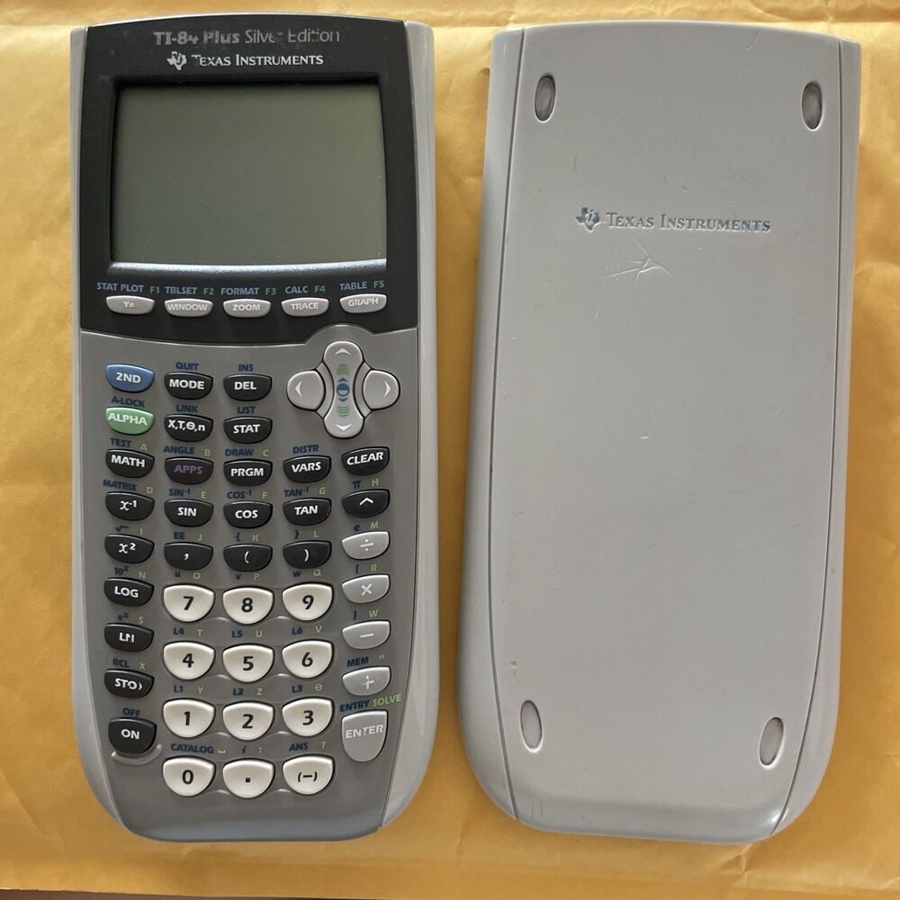 Texas Instruments TI-84 Plus Silver Edition Graphing Calculator with Cover